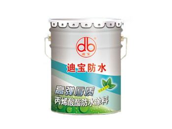 High elastic thickness acrylic waterproof coating